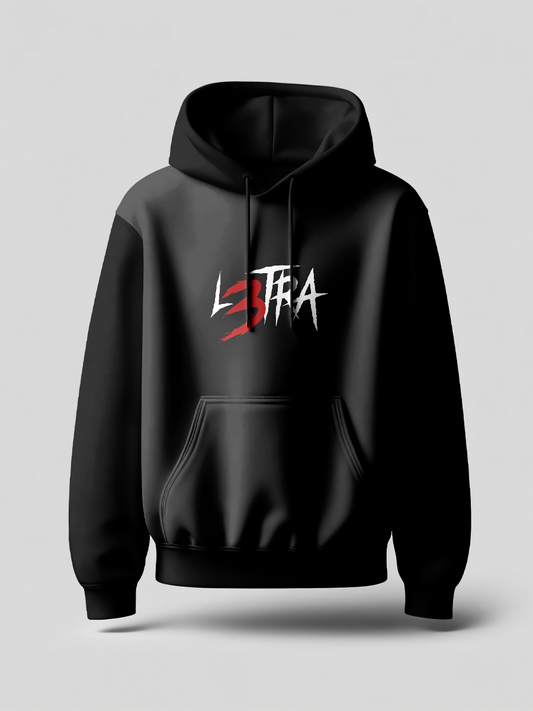 L3tra Black Hoodie