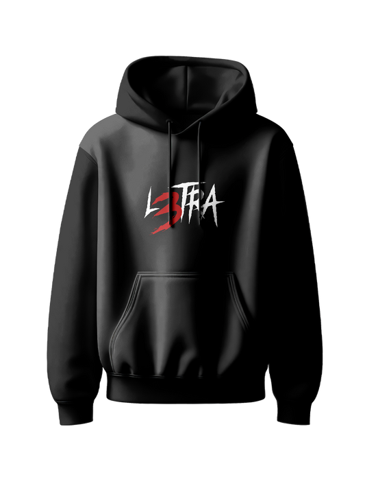 L3tra Black Hoodie